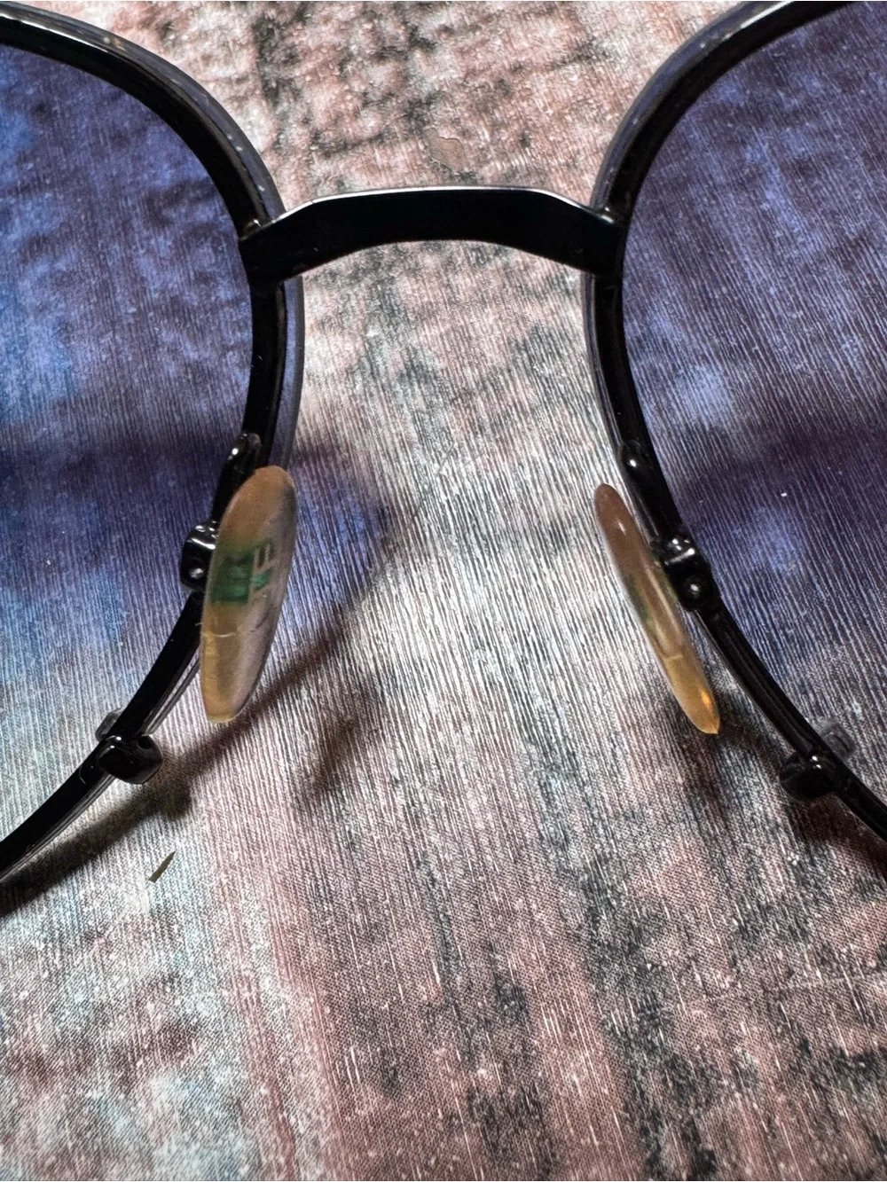 Tom Ford Black Slim Eyeglass Arm with White Logo